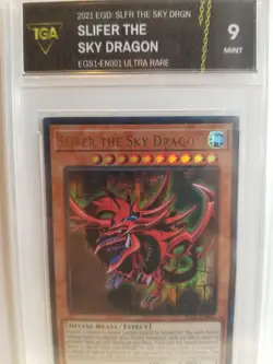 YuGiOh - Slifer the Sky Dragon (EGS1-EN001) - ULTRA RARE/GRADED! - Image 1