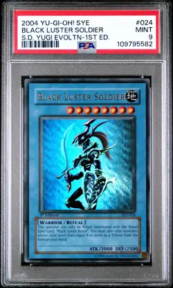 2004 YU-GI-OH! SYE STARTER DECK YUGI EVOLUTION 1ST ED BLACK LUSTER SOLDIER PSA 9 - Image 2