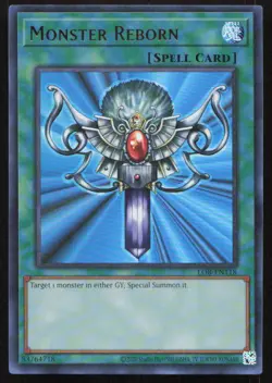 Yu-Gi-Oh L. of B.E.W.D (25th Anniversary Edition) #LOB-EN118 Monster Reborn - Image 1