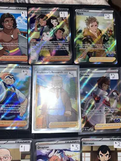 20 Pokemon Sword & Shield Scarlet & Violet Full Art Trainers Card Bundle Lot Set - Image 4
