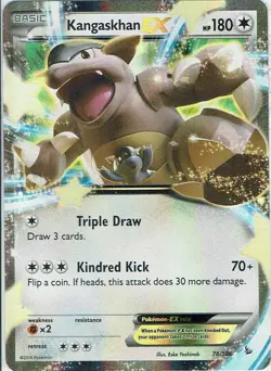 Pokemon Karte Trading Card Game XY Flammenmeer Nr. 78/106 Kangaskhan englisch - Image 1
