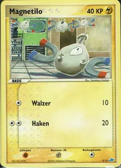 Pokemon Karte Trading Card Game Trainer Kit Nr. 4/10 Magnetilo - Image 1