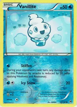 Pokemon Karte Trading Card Game XY Turbostart Nr. 43/162 Vanillite Reverse Holo - Image 1