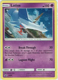 Pokemon Karte Trading Card Game Promo Nr. SM88 Latios Holo englisch - Image 1
