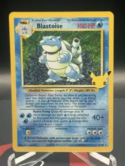Pokemon TCG Blastoise Holo Rare Card Classic Collection 2/102 Celebrations - Image 1