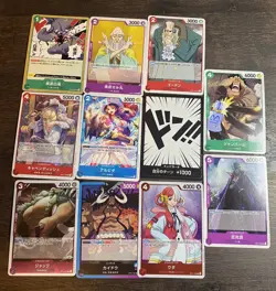One Piece Lot - TCG OP-01 Japanese 11 Card Lot - Image 1