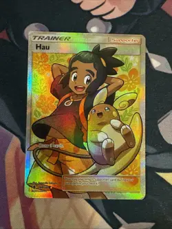 Hau Guardians Rising Trainer Full Art Ultra ✨Rare holo Pokemon Card 144/145 MP - Image 1