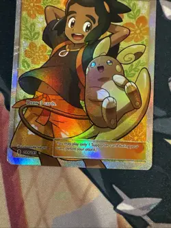 Hau Guardians Rising Trainer Full Art Ultra ✨Rare holo Pokemon Card 144/145 MP - Image 5