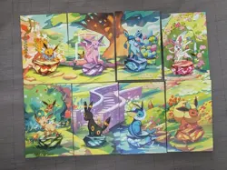 Prismatic Evolutions *EMPTY* Mini Tin Complete Set Of 8 (Tin + Card + Coin) - Image 2
