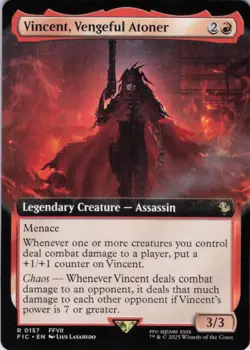 MTG Vincent, Vengeful Atoner (Extended) (157) | NM | Cmd: Final Fantasy {FIC} - Image 1