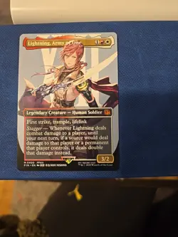 x1x Lightning, Army of One (Borderless) Final Fantasy MTG - Image 1