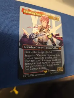 x1x Lightning, Army of One (Borderless) Final Fantasy MTG - Image 4
