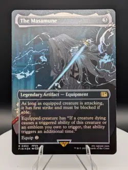 The Masamune Borderless FOIL: R 0353: Final Fantasy MTG (NM) - Image 1