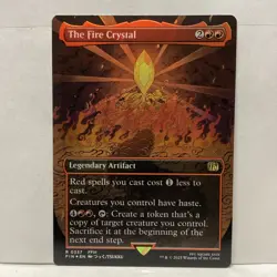 MTG The Fire Crystal Magic: The Gathering Final Fantasy Borderless Foil #0337 - Image 1