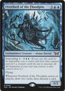 Overlord of the Floodpits M Duskmourn: House of Horror 68 LP MTG - Image 1