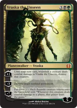 MTG - Vraska the Unseen - Return to Ravnica - NM, English Magic FLAT RATE SHIP - Image 1