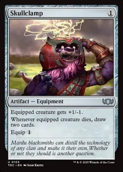 MTG Commander TDM U Skullclamp #0103 - Image 1