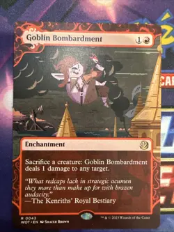 MTG [Goblin Bombardment] Borderless WOT Wilds of Eldraine #043 NM/Unplayed Rare - Image 1
