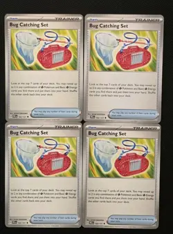 4x Bug Catching Set 102/131 x4 - Prismatic Evolutions - Pokemon TCG - Playset - Image 1