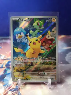 Pokemon TCG Scarlet & Violet Paldea Evolved Pikachu #27 SVP en Pikachu Promo - Image 1