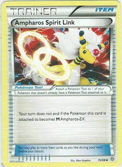 Pokemon Karte XY Ewiger Anfang Nr. 70/98 Ampharos Spirit Link englisch - Image 1