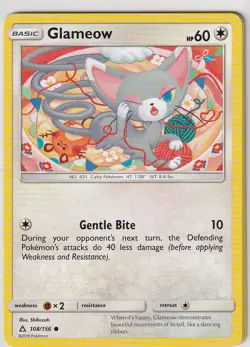 Pokemon Karte Ultra-Prisma Nr. 108/156 Glameow englisch - Image 1