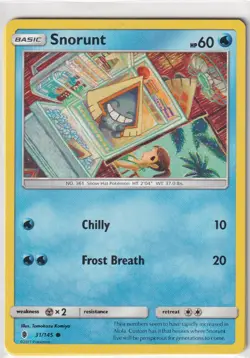 Pokemon Karte Stunde der Wachter Nr. 31/145 Snorunt englisch - Image 1