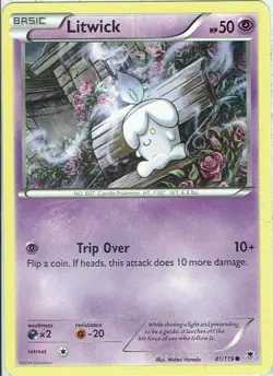 Pokemon Karte XY Phantomkrafte Nr. 41/119 Litwick englisch - Image 1