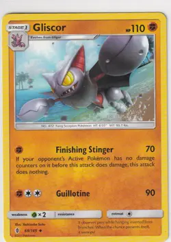 Pokemon Karte Stunde der Wachter Nr. 68/145 Gliscor englisch - Image 1