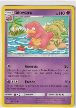 Pokemon Karte Stunde der Wachter Nr. 49/145 Slowbro englisch - Image 1