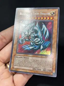 Blue Eyes Toon Dragon Secret Rare MRL-000 Unlimited Yu-Gi-Oh LP Original Print - Image 2