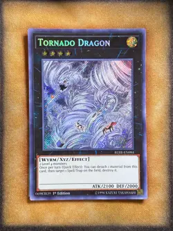 Yugioh Tornado Dragon BLRR-EN084 Secret Rare 1st Ed NM - Image 1
