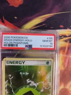 Pokemon Card Grass Energy Holo Ex Holon Phantoms 2006 Japanese PSA 10 - Image 4