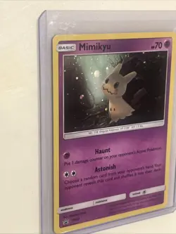 Mimikyu SM29 LP/NM Black Star Promo Cosmos Holo Foil Pokemon Card SM 29 spooky - Image 4