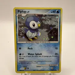 Piplup 93/130 Holo Diamond & Pearl Base Set Pokemon Card - Image 1