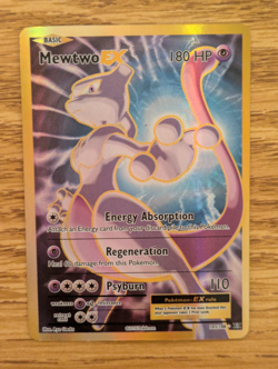 Pokemon Mewtwo EX TCG Full Art Holo Ultra Rare Card 103/108 XY Evolutions - Image 1