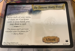 Vintage 2002 WOTC Harry Potter TCG The Famous Harry Potter Holo Card 26/80 - Image 1