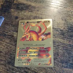 M Charizard EX Ultra Rare Card - 159/300 Gold Foil Fan Art NM/M - Image 1