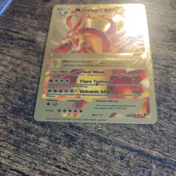 M Charizard EX Ultra Rare Card - 159/300 Gold Foil Fan Art NM/M - Image 2