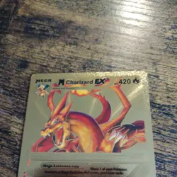 M Charizard EX Ultra Rare Card - 159/300 Gold Foil Fan Art NM/M - Image 3