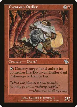 Dwarven Driller [Judgment] Magic MTG - Image 1
