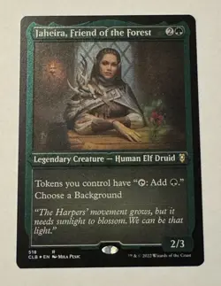 MTG - Jaheira, Friend of the Forest (Foil Etched) CL:Battle for Baldur’s Gate NM - Image 1