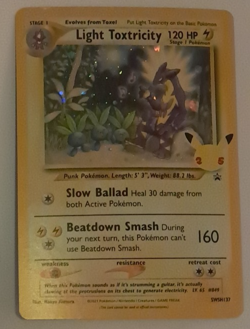 Light Toxtricity LP SWSH137 Black Star Promo Pokemon TCG - Image 1