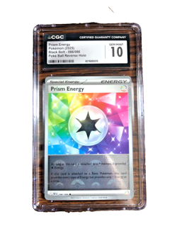 Prism Energy Pokeball Reverse Holo #086 - CGC GEM MINT 10 - Black Bolt - Pokemon - Image 1