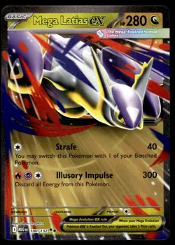 Pokemon TCG Mega Evolutions #100/132 Mega Latias EX NM - Image 1