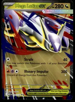 Pokemon TCG Mega Evolutions #100/132 Mega Latias EX NM - Image 1