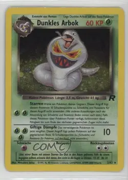 Dark Arbok Holo German Pokemon Team Rocket #2 2000 - Image 1