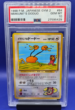 1999 Pokemon Imakuni's Doduo Japanese Gym 2 ImakuniU's PSA 10 Gem Mint - Image 1