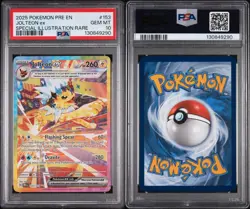 2025 POKEMON PRISMATIC EVOLUTIONS SPECIAL ILLUSTRATION RARE JOLTEON EX PSA 10 - Image 4