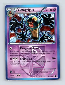 Pokemon TCG Cofagrigus (Team Plasma) (57) 57/116 Plasma Freeze Normal MP - Image 1